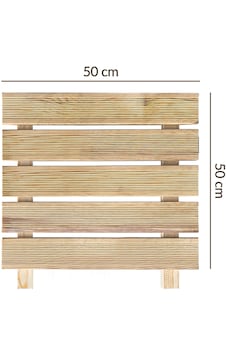 Ahşap Yer Karosu, Yer Döşeme, Ahşap Kaydırmaz Tırtıklı Döşeme Deck 30x30 Cm