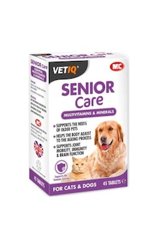 Vetiq Senior Care Yaşlı Kediler İçin Bakım Desteği Tableti 45'li Vetiq Senior Care Yaşlı Kediler İçin Bakım Desteği Tableti 45'li