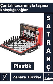 Premium Stratejik Düşünme Odaklanma Hafıza Sosyal Gelişim Çantalı Tasarım Plastik Satranç
