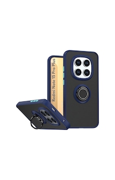 Redmi Note 15 Pro Plus 5g Uyumlu Kılıf Yüzük Standlı Extra Koruma Sert Silikon Kapak-lacivert Lacivert Redmi Note 15 Pro Plus 5g Uyumlu Kılıf Yüzük Standlı Extra Koruma Sert Silikon Kapak-lacivert Lacivert