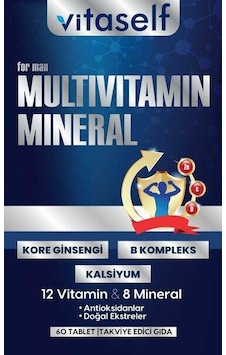 Vitaself Men Multivitamin & Mineral 60 Tablet