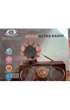 Everton Rt-748 Bluetooth Fm-usb-tf-aux Şarjlı Nostaljik Radyo