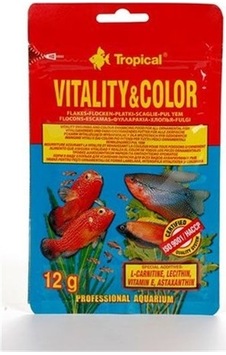 Tropical Vitality Color Flakes Tropikal Balıklar İçin Renklendirici Pul Yem 12 G