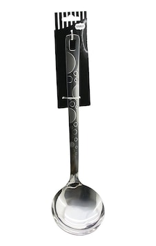 Yakut 13444 Çelik Metal Desenli Servis Kepçesi - 36 Cm- 12'li Paket Yakut 13444 Çelik Metal Desenli Servis Kepçesi - 36 Cm- 12'li Paket