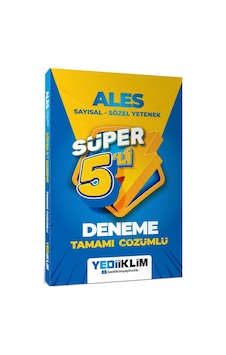 Yediiklim Yayınları 2027 Ales Tamamı Çözümlü Süper 5 Li Deneme Yediiklim Yayınları 2027 Ales Tamamı Çözümlü Süper 5 Li Deneme