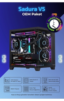 IH Sadura V5 R5-7500F 16 GB 500 GB SSD 16 GB RX9060XT Dos OEM Paket Masaüstü Bilgisayar IH Sadura V5 R5-7500F 16 GB 500 GB SSD 16 GB RX9060XT Dos OEM Paket Masaüstü Bilgisayar