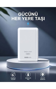 Yk Desıgn P951 5.000 Mah Magsafe Powerbank Beyaz Yk Desıgn P951 5.000 Mah Magsafe Powerbank Beyaz