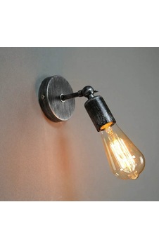 Dylight Retro Gümüş Patinalı Metal Mafsalı Dekoratif Duvar Aplik Gümüş Dylight Retro Gümüş Patinalı Metal Mafsalı Dekoratif Duvar Aplik Gümüş