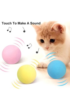 Sesli Ve Akıllı Kedi Oyuncak Topu - 50 Mm, Hayvan Sesli, Eğlenceli Kedi Oyuncağı