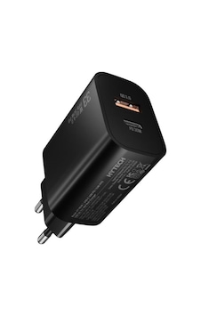 Hytech Hy-xe49 Type-c + Usb-a 30w Pd - 33w Pps Usb Qc 3.0 18w Hızlı Ev Şarj Adaptörü