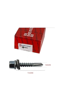 Meridyen Trapez Çatı Vidası 4.8X25 (500'Lü Paket) Meridyen Trapez Çatı Vidası 4.8X25 (500'Lü Paket)
