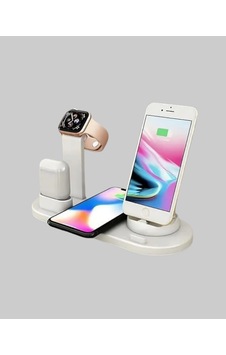 Masaüstü Düzenleyici 4 Ü 1 Arada Kablosuz Şarj Aksesuarı Yeni Nesil Android Masaüstü Düzenleyici 4 Ü 1 Arada Kablosuz Şarj Aksesuarı Yeni Nesil Android