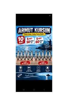 50 Ve 60 Gram Olta Kurşunu 5 Er Adet, Toplam 10 Adet
