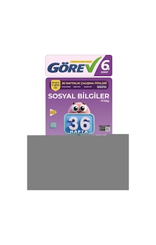 Nitelik 6. Sınıf Görev Sosyal Bilgiler 36 Haftalık Çalışma Föyleri + Telefon Standı