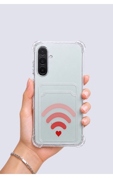 Samsung Galaxy Uyumlu A26 Kartlıklı Aşk Sinyali Desenli Kılıf Çok Renkli Samsung Galaxy Uyumlu A26 Kartlıklı Aşk Sinyali Desenli Kılıf Çok Renkli
