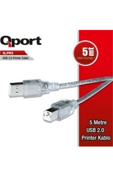 Qport Q-pr5 Usb 2.0 5m Yazıcı Kablosu Cn Qport Q-pr5 Usb 2.0 5m Yazıcı Kablosu Cn