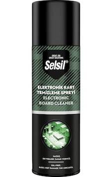 Selsil Elektronik Kart Temizleme Spreyi 500ml Yağsız - Devrelere Selsil Elektronik Kart Temizleme Spreyi 500ml Yağsız - Devrelere
