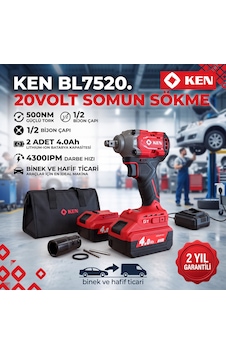 Ken Bl7520 Akülü 20V Somun Sökme Makinesi