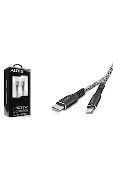 Auris ARS-CB27 35 W Usb-C to Lightning Örgülü Şarj & Data Kablosu 1.2 M Auris ARS-CB27 35 W Usb-C to Lightning Örgülü Şarj & Data Kablosu 1.2 M