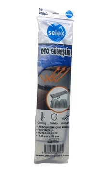 Selex-744 Eko Oto Araç Güneşliği 130x60 Cm - Vantuzlu Diğer
