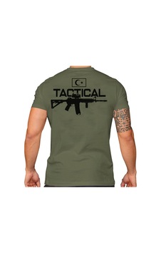 Alfa Giyim Tactical Silah Baskılı Tişört Siyah Haki Alfa Giyim Tactical Silah Baskılı Tişört Siyah Haki