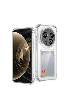 Teleplus Xiaomi Mi 17 Ultra Kılıf Sfy Kartlıklı Darbe Korumalı Kılıf Şeffaf