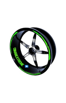 3 Parça Tasarımlı Floresan Yeşil Jant Şeridi Sticker Çınar Extreme 3 Parça Tasarımlı Floresan Yeşil Jant Şeridi Sticker Çınar Extreme
