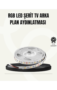 Tv - 895 - Arkası Led Şerit Işık Otomatik Açma Kapama - Csmo-tex - Özellikli 2mt Çok Renkli