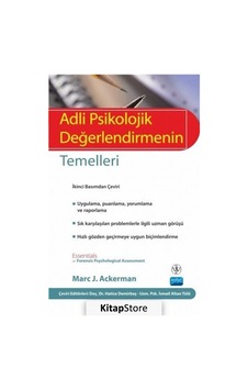 Adli Psikolojik Değerlendirmenin Temelleri - Marc J. Ackerman - Nobel Akademik Yayıncılık