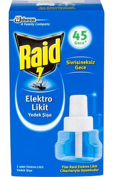 Raid Elektro Likit Yedek Şişe 45 Gece 5'li Raid Elektro Likit Yedek Şişe 45 Gece 5'li