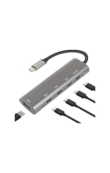 Macbook Şarj Uyumlu Type-c Destekli 60w Pd Tüm Bilgisayarlar İçin Şarj Uyumlu 5 İn 1 Hub Dönüştürücü Çevirici Çoklayıcı Usb Typec Girişli C268 Macbook Şarj Uyumlu Type-c Destekli 60w Pd Tüm Bilgisayarlar İçin Şarj Uyumlu 5 İn 1 Hub Dönüştürücü Çevirici Çoklayıcı Usb Typec Girişli C268