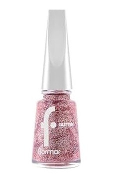 Yoğun Simli Şeffaf Oje - Glitter Nail Enamel - Gl039 Red In Sılver-8682536049948