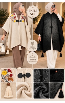 Genel Markalar Novea Scarf Şık 2 Li Triko Panço Seti Çok Renkli - 942745987 Çok Renkli Genel Markalar Novea Scarf Şık 2 Li Triko Panço Seti Çok Renkli - 942745987 Çok Renkli