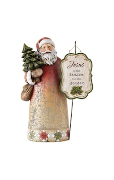 Neşeli İsa Sezonun Nedeni Noel Baba Heykelcikler, Tam Renkli Noel Haberleri Dini Heykel Masa Üstü Dekorasyon, 30 Cm Neşeli İsa Sezonun Nedeni Noel Baba Heykelcikler, Tam Renkli Noel Haberleri Dini Heykel Masa Üstü Dekorasyon, 30 Cm