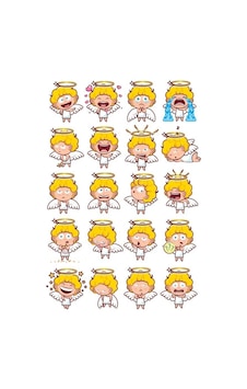 Melek Çocuk Sticker Set 20 Parça Telefon, Tablet, Defter, Laptop Sticker Melek Çocuk Sticker Set 20 Parça Telefon, Tablet, Defter, Laptop Sticker