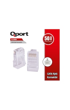 Q-j650 Cat6 50 Lik Rj-45 Konnektör Q-j650 Cat6 50 Lik Rj-45 Konnektör