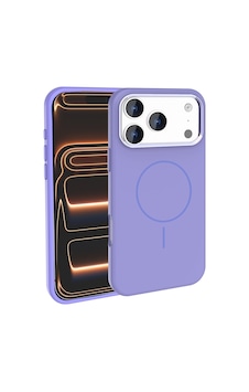 İphone 18 Pro Max Kılıf M-safe Şarj Özellikli Metal Kamera Çerçeveli Zore Edi Silikon Kapak - Lila İphone 18 Pro Max Kılıf M-safe Şarj Özellikli Metal Kamera Çerçeveli Zore Edi Silikon Kapak - Lila