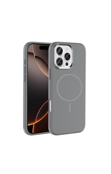 Apple iPhone Uyumlu 16 Pro Max Kılıf M-safe Şarj Özellikli Metal Kamera Çerçeveli Zore Edi Silikon Kapak Gri Apple iPhone Uyumlu 16 Pro Max Kılıf M-safe Şarj Özellikli Metal Kamera Çerçeveli Zore Edi Silikon Kapak Gri