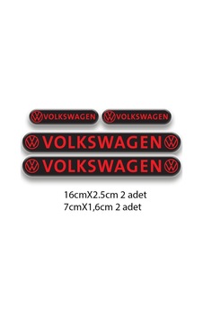 Volkswagen Set Oto Sticker 3d Sticker 03 Volkswagen Set Oto Sticker 3d Sticker 03