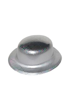 Gümüş Renk Hologramlı Plastik Yuvarlak Melon Semeglbl - 51 27x24 Cm Gümüş Renk Hologramlı Plastik Yuvarlak Melon Semeglbl - 51 27x24 Cm