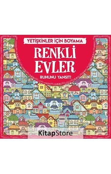 Renkli Evler - Yetişkinler için   Boyama
