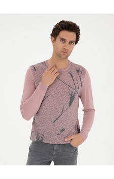 Cacharel Pudra Slim Fit Yün Karışımlı Bisiklet Yaka Triko Kazak Pembe Cacharel Pudra Slim Fit Yün Karışımlı Bisiklet Yaka Triko Kazak Pembe