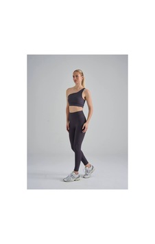 Lismina Tek Askılı Omzu Açık Spor Büstiyer Sadece Üst Antrasit Lismina Tek Askılı Omzu Açık Spor Büstiyer Sadece Üst Antrasit