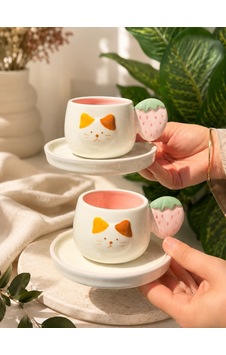 2 Kişilik Berry Cat Porselen Kahve Fincanı Takımı 90 Ml-7488 Çok Renkli 2 Kişilik Berry Cat Porselen Kahve Fincanı Takımı 90 Ml-7488 Çok Renkli