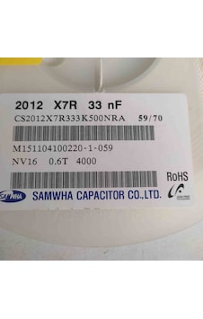 Cs2012x7r333k500nra 33nf 50v 805 Smd Seramik Kondansatör 1000 Adet Cs2012x7r333k500nra 33nf 50v 805 Smd Seramik Kondansatör 1000 Adet