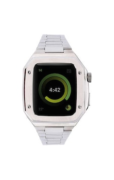 Watch 44mm Metal Petek Kasalı Kordon - Gümüş- 5796 Watch 44mm Metal Petek Kasalı Kordon - Gümüş- 5796
