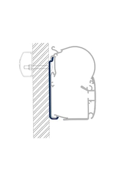 Dometic Düz Duvar Adaptörü 5 Parça 40cm Pw1000/1500/1750 için Dometic Düz Duvar Adaptörü 5 Parça 40cm Pw1000/1500/1750 için
