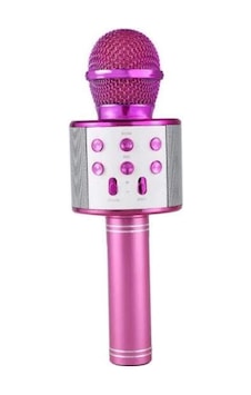 Ws-858 Usb-aux-sd Kart Girişli Wireless Bluetooth Karaoke Mikrofon - Pembe Beyaz Ws-858 Usb-aux-sd Kart Girişli Wireless Bluetooth Karaoke Mikrofon - Pembe Beyaz