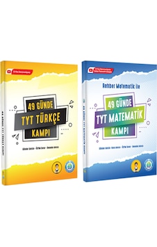 Tonguç Yayınları TYT 49 Günde Matematik ve Türkçe Kampı Seti Tonguç Yayınları TYT 49 Günde Matematik ve Türkçe Kampı Seti