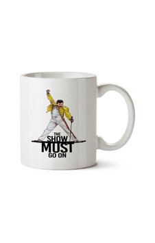 Freddie Mercury The Show Must Go On İki Tarafı Baskılı Kupa Bardak Çok Renkli Freddie Mercury The Show Must Go On İki Tarafı Baskılı Kupa Bardak Çok Renkli